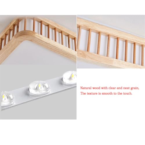 Plafonnier LED bois minimaliste et acrylique haute qualité épurée