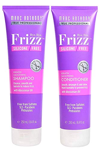 Marc Anthony Bye, Bye, Frizz, Silicone Free, Keratin Smoothing Shampoo & Conditioner Set, 8.4 fl. oz. each
