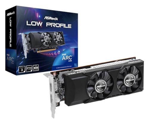 Image of ASRock Low Profile Arc A310 4GB GDDR6 pci e x16 Express 4.0 ITX Video Card A310 LP 4G 64-Bit 0Db Silent Cooling Super Alloy Graphics Card