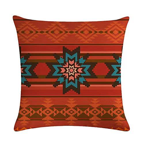 Usnewhomi Soft Boho Throw Pillow Covers Sofa Moroccan Pillows Cases For Living Room Couch Tribal Ethnic Home Decor, Set Of 4, 18 X 18 Inches #TOP1