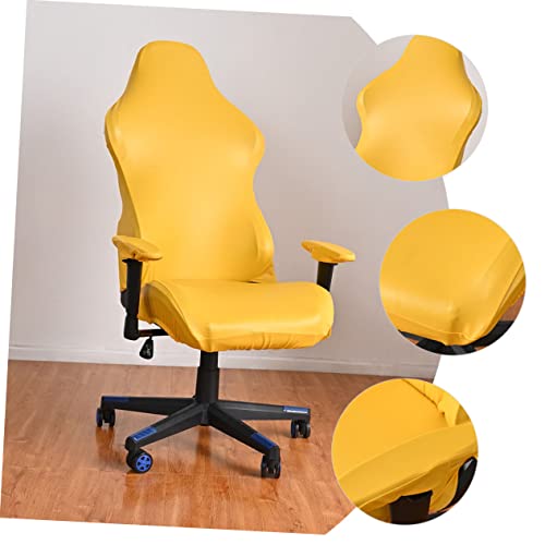 Reposabrazos elásticos lavables de cuero sintético para proteger tu silla de ordenador 4