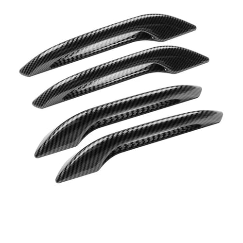 Garniture rouge de poignée de porte Tesla Model Y et 3 en finition carbone premium
