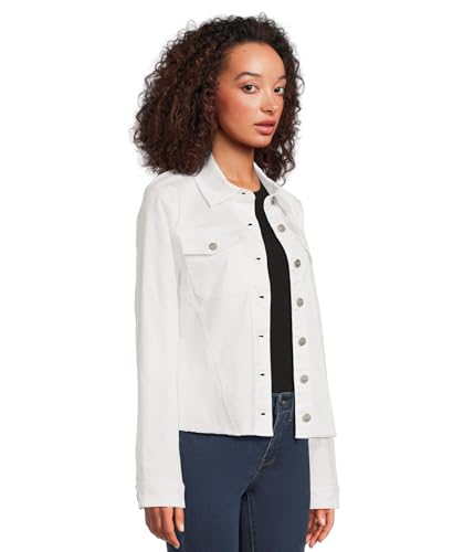 NYDJ Women's Frayed Hem Denim Jacket2