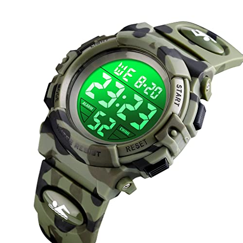 Image of Dayllon Kids Digital Watch Boys Outdoor Sports 50M Waterproof Girls Watches Alarm Clock 12 /24 H Stopwatch Calendar for Ages 3-15 Boy Girl Wristwatch Kids Gift
