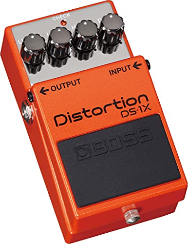 Image of Boss DS-1X Distortion Bundle with Gearlux Power Supply, Instrument Cable, Patch Cable, and Picks