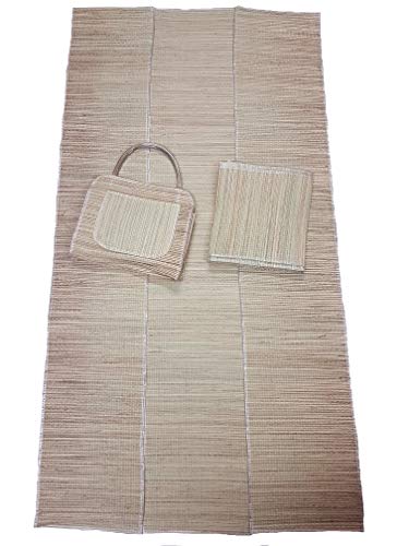 Bolsa Com Esteira De Praia De Palha Natural (Palha)
