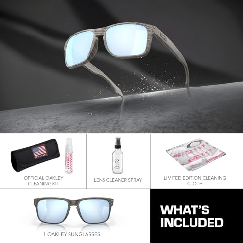 Image of Oakley HOLBROOK WOODGRAIN COLLECTION OO9102 Sunglasses With Official Kit | Polarized, Men's Sunglasses