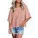Chiffon Bluse Damenmode Top Shirts Solide Casual Rundhals Shirt Halbarm Top Elegant T Shirt Bluse Casual Top Metallic Oberteil