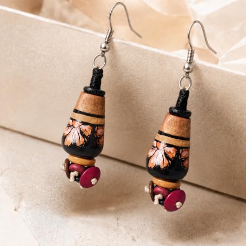 Image of Handcrafted Bohemian & Ethnic Earrings Collection for Women - Artistic, Nature-Inspired Statement Designs in Studs, Drops & Chandeliers