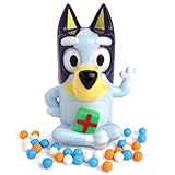 Bluey Candy Dispenser, Face Changing Figurine with Assorted Hard Candies, Collectible Christmas Stocking Stuffer, 0.28 Ounces