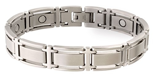 Sabona Executive Symmetry Silver Magnetic Bracelet - Medium