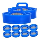 Lurrose 10Stücke Einlassventilsiebe für Waschmaschinen Automatischer Filter für Waschwassereinlassventile Edelstahlmaterial für Langlebigkeit Einfache Installation und Reinigung