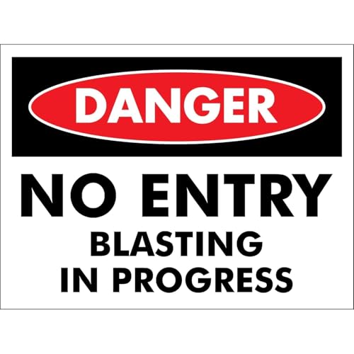 Pericolo, Divieto Di Accesso, Lavori Di Brillamento In Corso Cartello Di Avvertimento Targa In Metallo Cartello Decorativo Cartelli Metallo Per Soggiorno Bagno Murale Cafe S