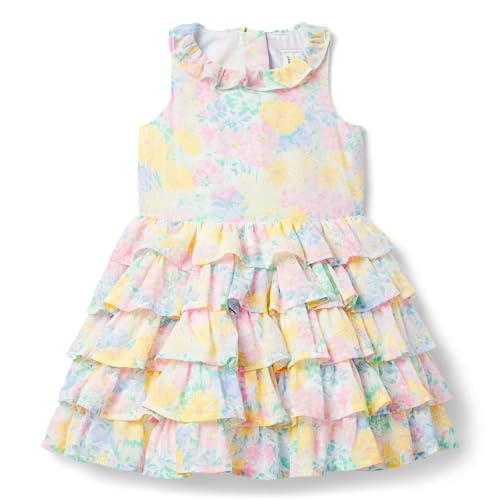 Janie and Jack Girls Tiered Floral Dress (Toddler/Little Big Kids)