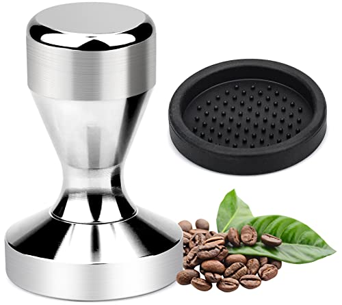 ETELIAR Tamper Café 51mm, Prensadores de Café con Base de Silicona 58mm para Prensar Espresso