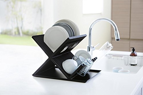 Yamazaki Home 2608 Dish Drainer-Drying Rack For Kitchen Counters, One Size, Black #TOP1