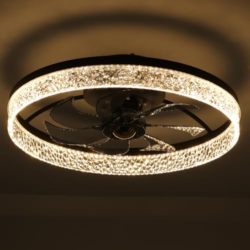 Ceiling-Fan-with-Light-Black-Low-Profile-Ceiling-Fan-LED-Ceiling-Fan-with-Light-and-Remote-Quiet-Modern-Ceiling-Fan-for-Bedroom-Living-Room