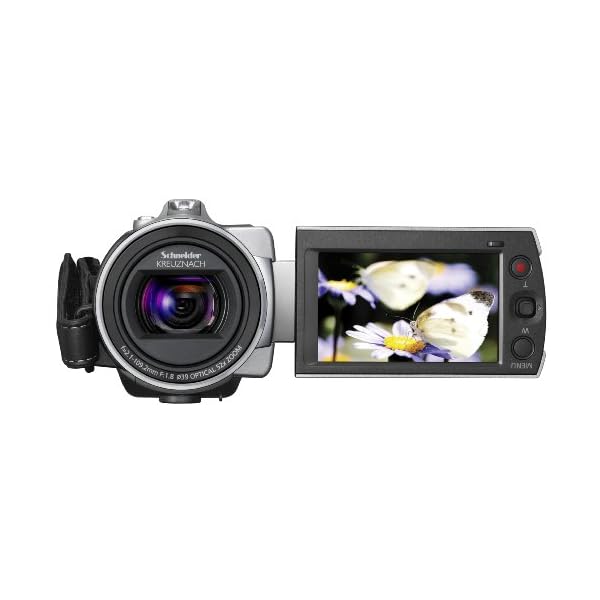 Samsung SMX-K40 SD Camcorder (SDHC/ MMC Card, 65-fach intelli Zoom, 6,9 cm (2,7 Zoll) LCD-Display) silber – Bild 5