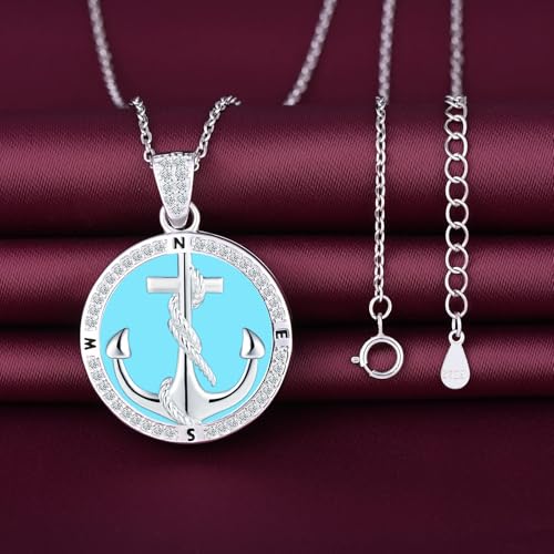 Collier ancre en argent sterling 925 Yumilok médaillon photo ciselé - 4