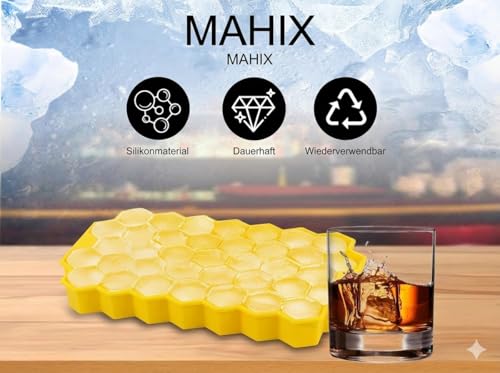Image of Pack of 4 NEXVEU Silicon ICE Cube Tray with LID, 148 Cavity, Flexible, Easy Release, LFGB Certified, BPA Free, Dishwasher Safe, Durable & Reusable Ice Maker Mold for All Types of Drinks & Water.