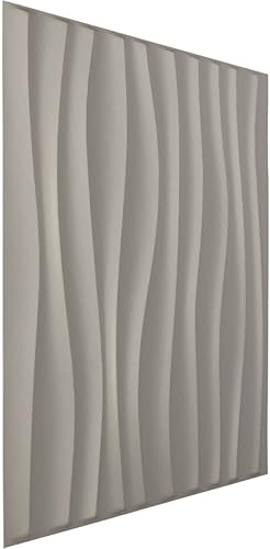 Miniatura 2 de Ekena Millwork 19 58 pulgadas de ancho x 19 58 pulgadas de alto Shoreline EnduraWall Panel decorativo de pared 3D, aluminio (cubre 2.67 pies