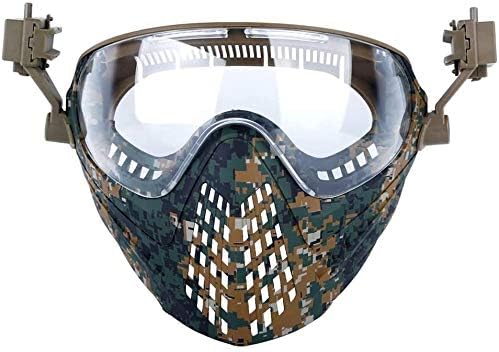 Protective Goggles Mask Protective Goggles Mask Airsoft Masks with Interchange 3 Lens for Outdoor CS Hunting (Color : 10)