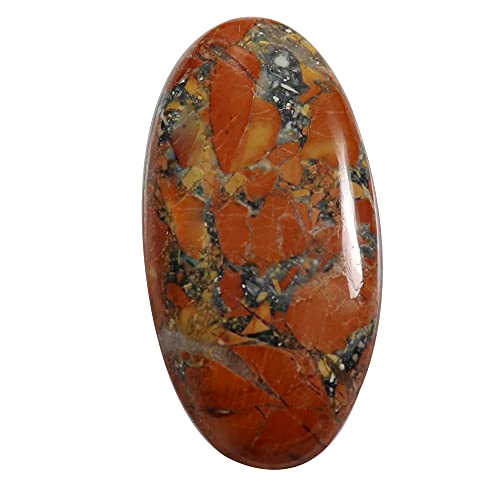 Jaspe maligano ovale cabochon naturel de 37,2 ct pour haute joaillerie