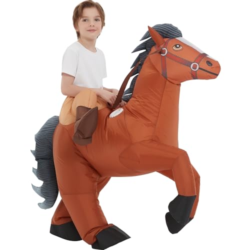 Disfraz Inflable de Caballo para Niños 7-10 Años miniatura 5