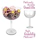 Decoraparty Transparenter Kelch für Konfekt, Riesen-Glas, Maxi-Mittelstück für Süßigkeiten, Schokolade, Konfektschachteln – Durchmesser 16 cm x Höhe 24 cm