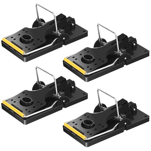 Trampas para ratas de gran tamaño, trampa de control profesional resistente, trampas para ratones que matan al instante, trampa reutilizable para roedores para interiores y exteriores, funciona para