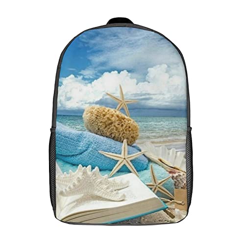 Mochila 3D Cool con diseño de estrella de mar y estructura de gran capacidad