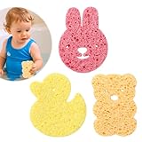 Badeschwämme für Babys, 3 Stück Baby Wasch Schwamm, Weich Badeschwamm Duschschwamm Kinder,...