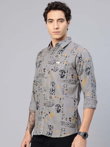 Image of Majestic Man Pure Cotton Printed Trendy & Comfortable Casual Shirt