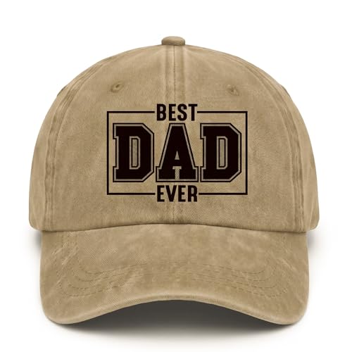 Dad Gifts Hat Daughter Wife Son Dad Hat Cap Birthday for Men Ideal Unique First New Papa Husband Khaki