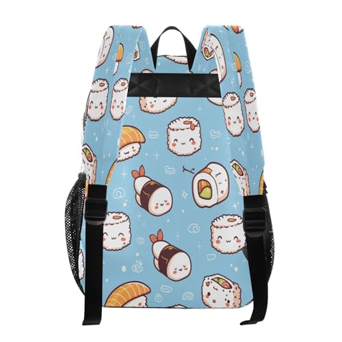 Kawaii Sushi Clear Backpack - Stadium Approved Large 15.7-inch Waterproof Transparent Bag for Sports, Concerts, Work, Travel#993
