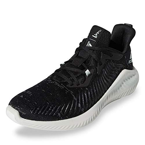 adidas Alphabounce+ Parley, Zapatillas para Correr Hombre, Cblack/Lingrn/Ftwwht, 40 2/3 EU