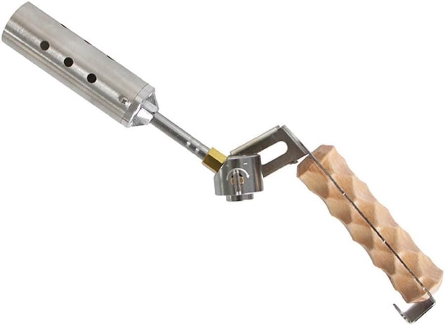 Stainless Steel Outdoor Gas Torch with Adjustable Flame with Secure Connection for BBQ and for Camping