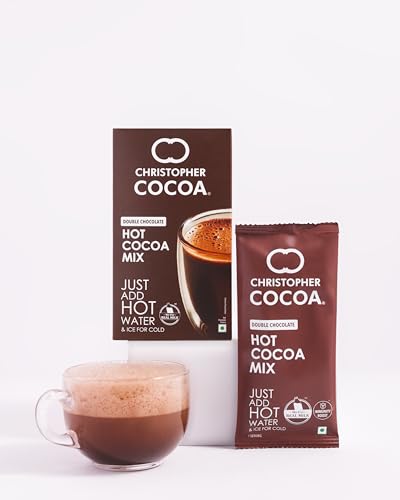 Image of Christopher Cocoa, Double Chocolate Hot Cocoa Powder Mix, 8 Sachets Box