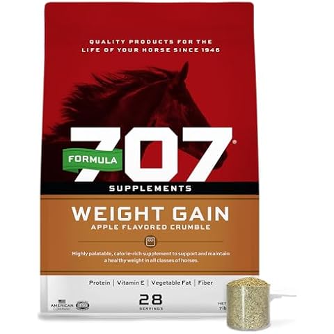 Formula 707 Weight Gain Crumble Equine Supplement, 7 lb Bag – Palatable, Calorie-Rich Nutritional Support for Hard-to-Keep and Senior Horses Cover