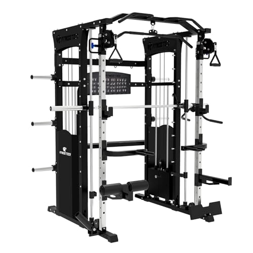 Fitness Tech - Máquina de musculación multipower Smith Machine F20 Evolution - Multiestación para un Entrenamiento de Fuerza Completo en casa- Multifunción de Alta Resistencia - 210x232x175 Cm