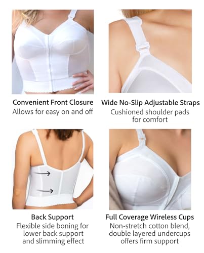 Exquisite Form 5107530 FULLY Slimming Wireless Back & Posture Support Longline Bra with Front Closure4