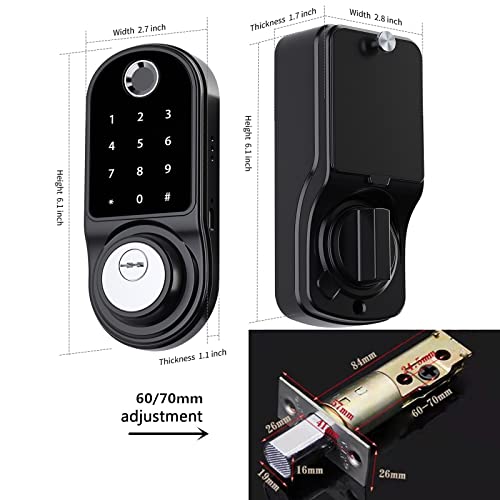 ImpressãO Digital Da Senha Da Fechadura EletrôNica Da Porta, Para O Aplicativo TU-YA, Sem Necessidad