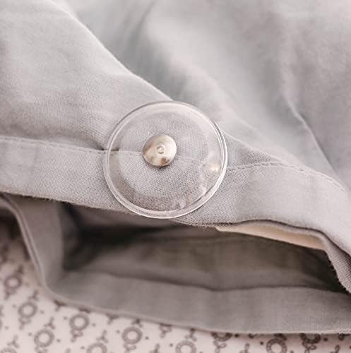 Pinion Pins Clear Magnetic Duvet Clips with Magnetic Key for Easy Removal. Pack of 8 Comforter Fasteners That are Safe Locking and Holds up to 10lbs