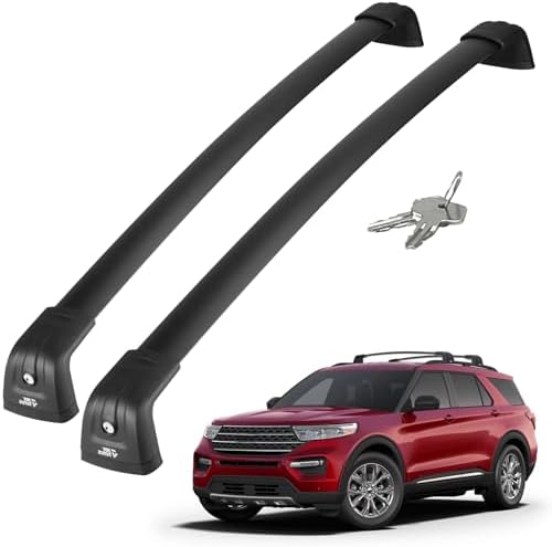 JOYTUTUS 300LB Roof Rack Cross Bars Compatible with Ford Explorer...