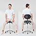 Ergonomic Adjustable Saddle Stool Chair with Backrest - Split Style Design for Home Office & Dental Clinic - Comfortable Ankle Support for All-Day Use