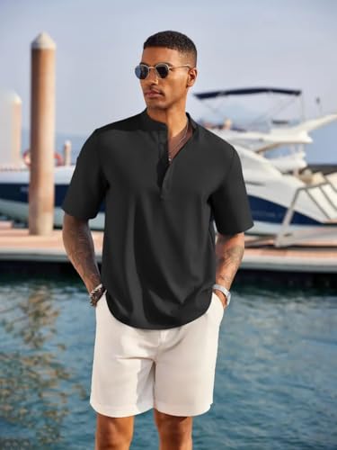 Image of Lymio Men Shirt || Kurta Style Shirt|| Half Sleeve || Solid Kurta Style (Available Also Packs) (Short-Kurta)