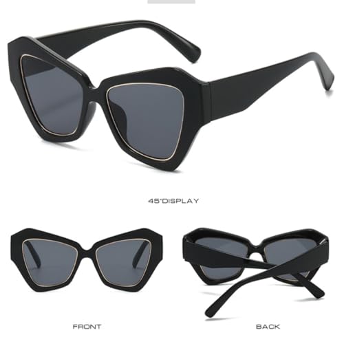 Lunettes œil de chat polygonales verres dégradés pour protéger vos yeux avec style
