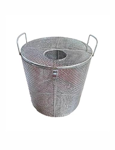 Cubierta de barrera redonda de acero inoxidable con malla de 2 mm para protección antiobstrucción en estanques de peces, tanques sépticos y estanques de agua
