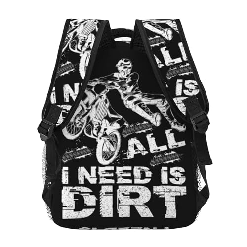 Motocross Dirt Bike Adult Backpacks 15 Inch Laptop Backpack Lightweight Travel Bag for Men Women Gifts4