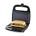 Geepas Panini Sandwich Press, 750W 2 Slice Sandwich Toaster | Non-Stick Plates, Grill & Griddle Toasty Maker | Stainless Steel Panini Press | Ideal for Breakfast | 2 Year Warranty